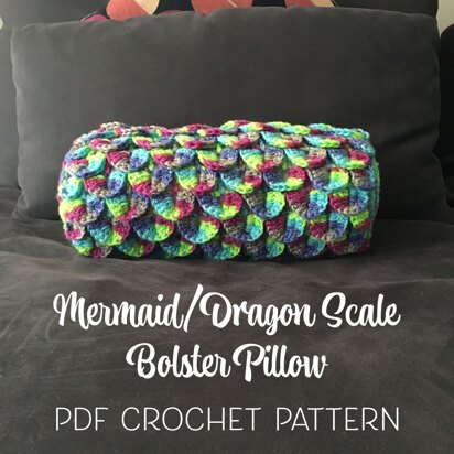 Mermaid/Dragon Scale Bolster Pillow