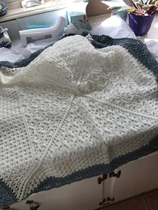 Lace Sampler Baby Blanket