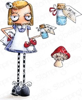 Stamping Bella Cling Stamps - Oddball Alice In Wonderland