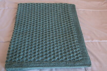 Seafoam  Baby Blanket.