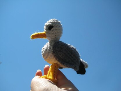 Crochet seagull