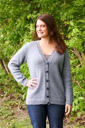 First Cardigan with Set-In Sleeves - V - Fall 2025