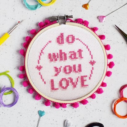 The Make Arcade Midi Cross Stitch - Do What You Love - 4in