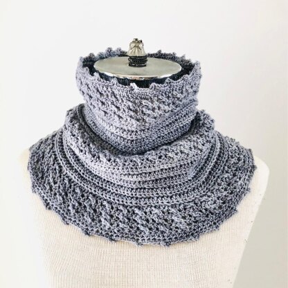 Cozy Cable Ribbed Cowl Scarf