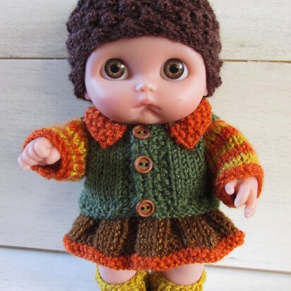 8.5" Berenguer Cutesies Autumn Outfit