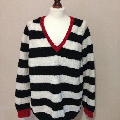 Black & White Striped Jumper