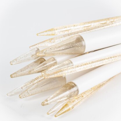 Addi Champagne Plastic Single Point Needles 35 cm 6.00mm (approx. 14" US 10)