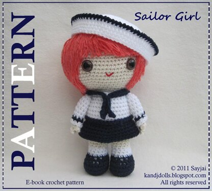 Sailor Girl - PDF Amigurumi doll pattern