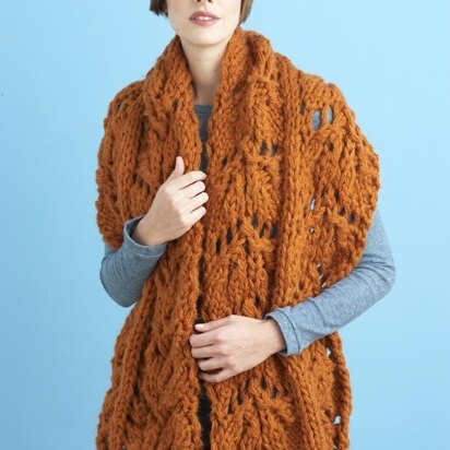 Magnified Lace Scarf in Lion Brand Jiffy - 81045AD