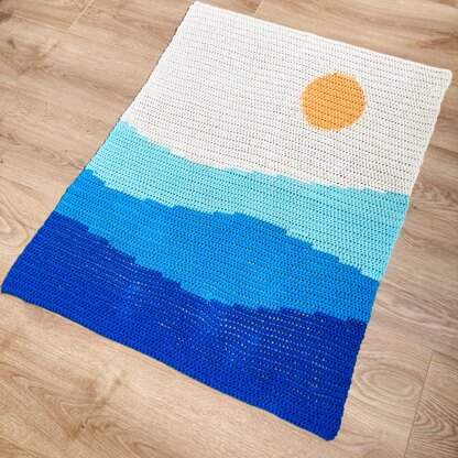 Ocean Waves Baby Blanket