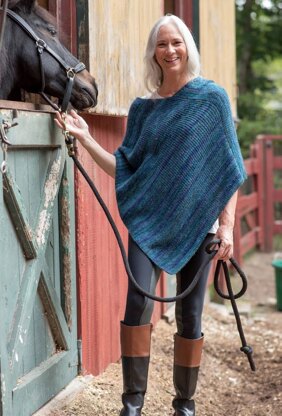 Bosquet Poncho in Berroco Millefiori Light - 393-5 - Downloadable PDF