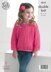 Girls Lace Cardigan and Sweater in King Cole Big Value Baby DK - 4219 - Downloadable PDF