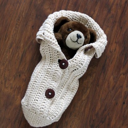 Crochet Chunky Button Cocoon