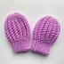 Thumbless baby mittens
