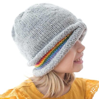 Peekaboo Rainbow Hat