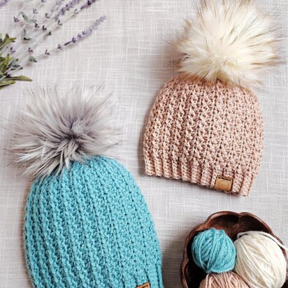 Short Row Crochet Beanie & Slouch