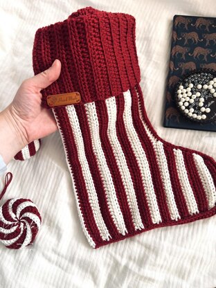 Swirly Christmas Stocking