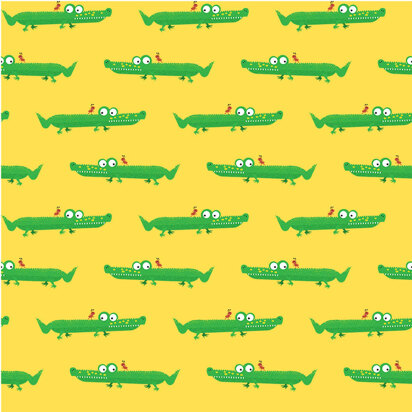 Michael Miller Fabrics Animal Alphabet - Mini Alligator