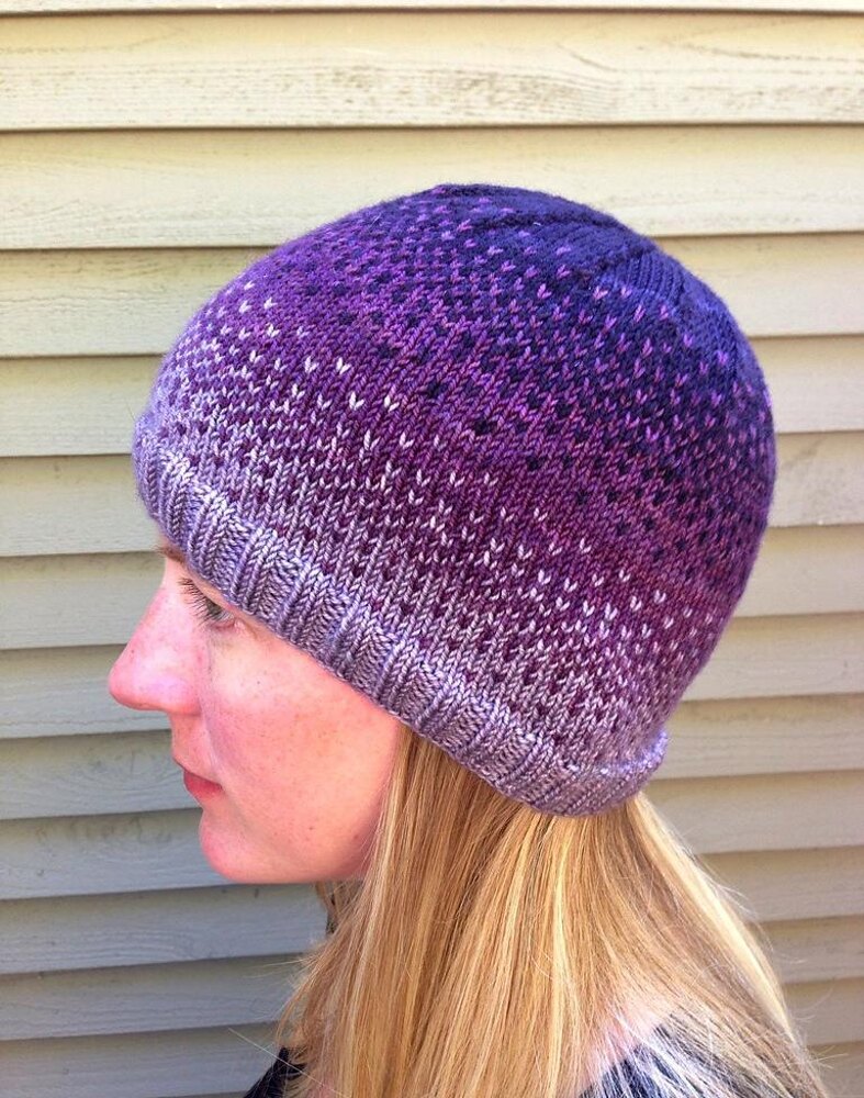 Purple store rain hat