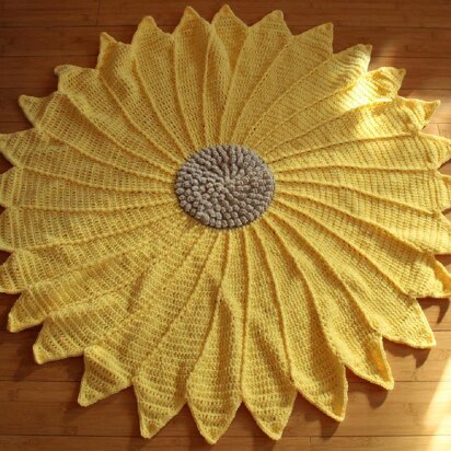Sunflower baby blanket