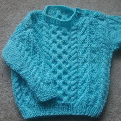 Gavin baby and toddler aran sweater