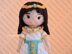 Queen Cleopatra. Knitting Doll Pattern.