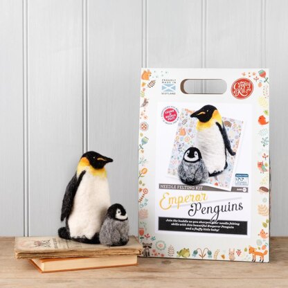 The Crafty Kit Company Emperor Penguins Needle Felting Kit - 20cm