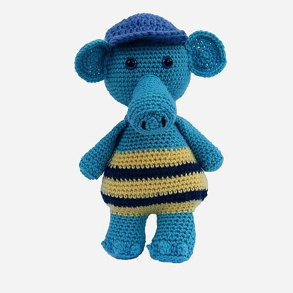 Fat Bottomed Beach Elephant - Amigurumi