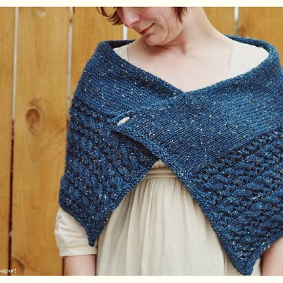 Cables and Lace Wrap - knitting pattern