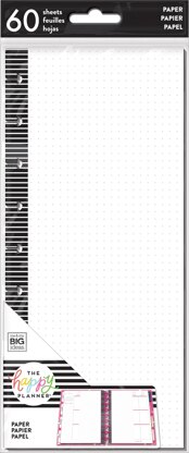 Happy Planner Medium Half Sheet Fill Paper 60/Pkg - Happy Journal, Dot Grid