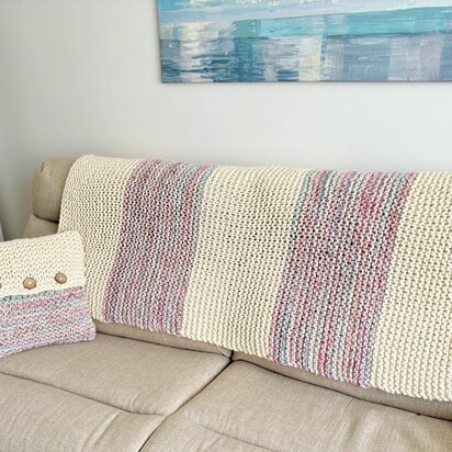 Beginner Cushion Cover and Throw