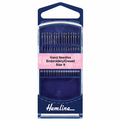 Hemline Embroidery/Crewel Needles - Size 9