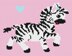 Girl Baby Zebra Love Afghan