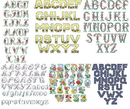 Floral Alphabets - PDF