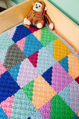 Geo Rainbow Blanket