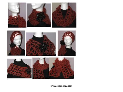 Elegant Spin Net Scarf