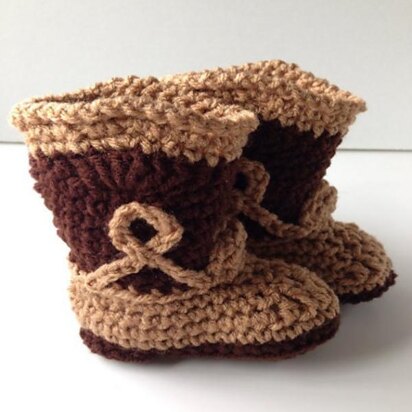 Cowboy Baby Booties