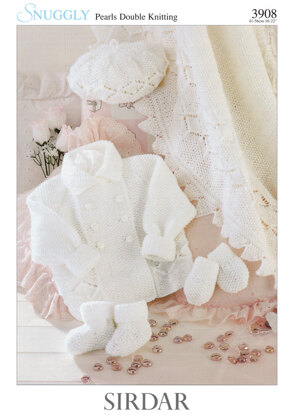 Layette in Sirdar Snuggly Pearls DK - 3908 - Downloadable PDF