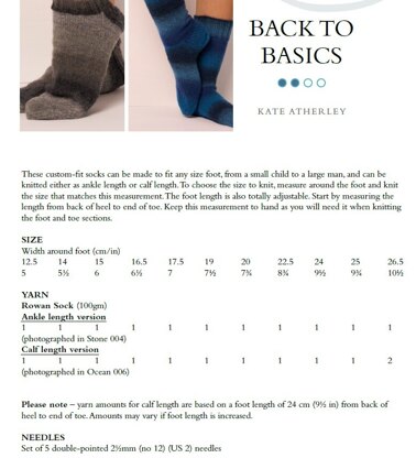 Rowan Designer Socks in Rowan - ZB343P - PDF