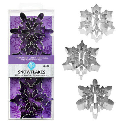 R&M Snowflake Cookie Cutters Set of 3