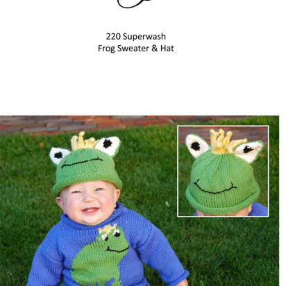Cascade Yarns W220 220 Superwash Frog Sweater & Hat (Free)
