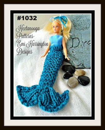 1032 Barbie Mermaid Tail Knitting pattern by Emi Harrington