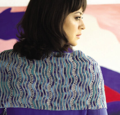 Sea Breeze Cowl in Malabrigo Sock - PDF