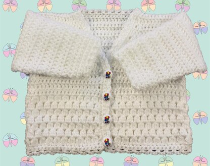 Lovely Cluster Panel Cardigan for Baby