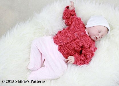 Bobbily Bobble Cardigan Crochet Pattern #309