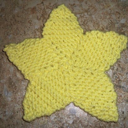 Easy Knit Star Coaster