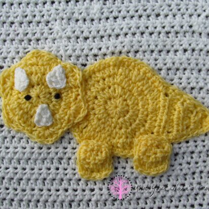 Triceratops Applique