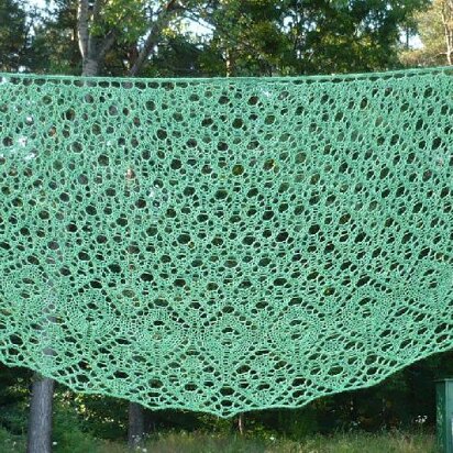 Double Bubble Lace Shawl - knitting pattern