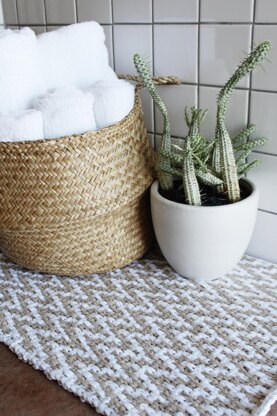 Chevron Waves Bath Mat