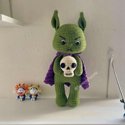 Green Monter With Skull